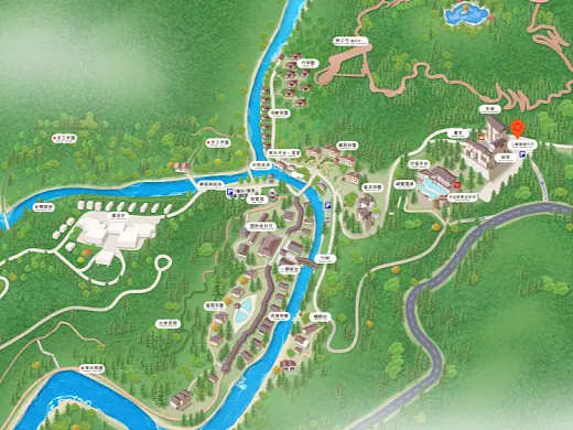 庆安结合景区手绘地图智慧导览和720全景技术，可以让景区更加“动”起来，为游客提供更加身临其境的导览体验。